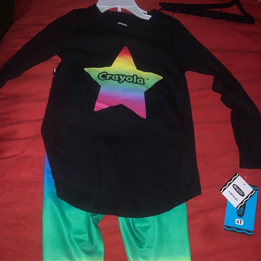Crayons kids outfit set